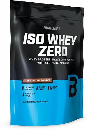 BioTech USA ISO Whey ZERO Lactose free jahoda 500 g