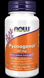 NOW® Foods NOW Pycnogenol, 30 mg, 60 rastlinných kapsúl